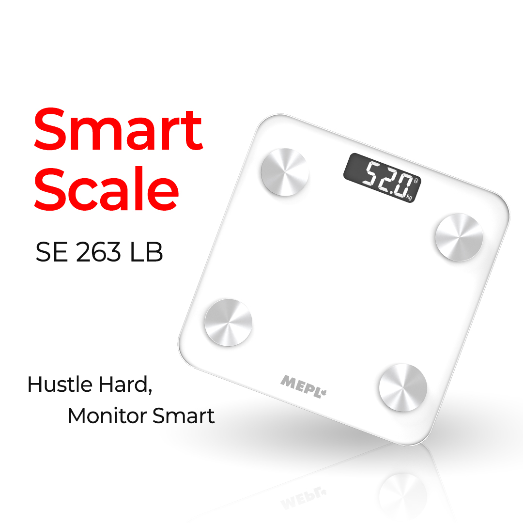 MEPL Smart Bathroom Scale SE 263 LB - WHITE