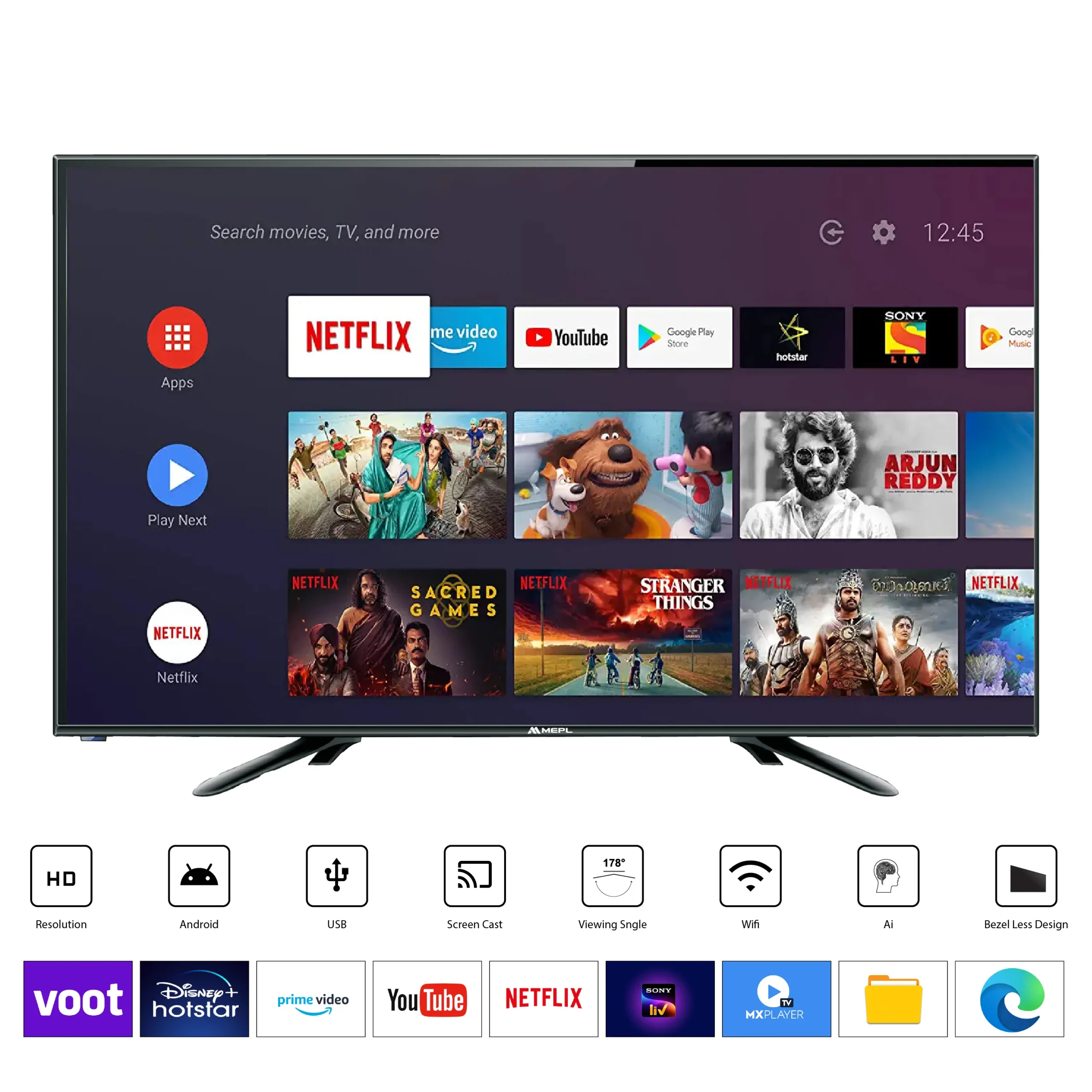 85″ 4K Ultra HD Smart Bezelless LED TV (UHF85AM01S)